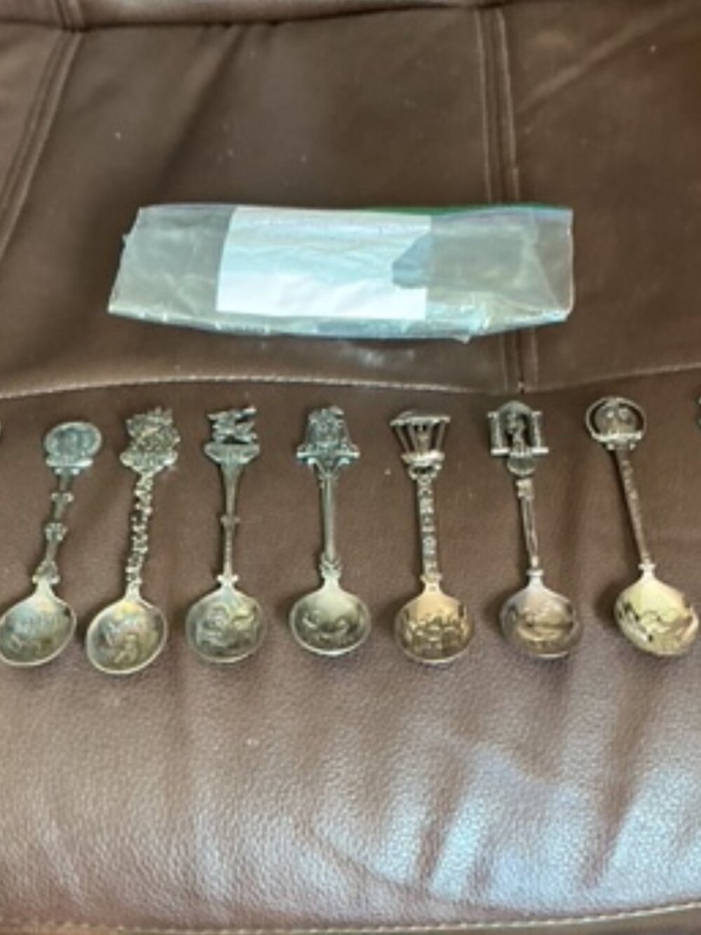 12 Vintage Dutch Silver-Plated Christmas Spoons Commemorating 1960s to 1980s